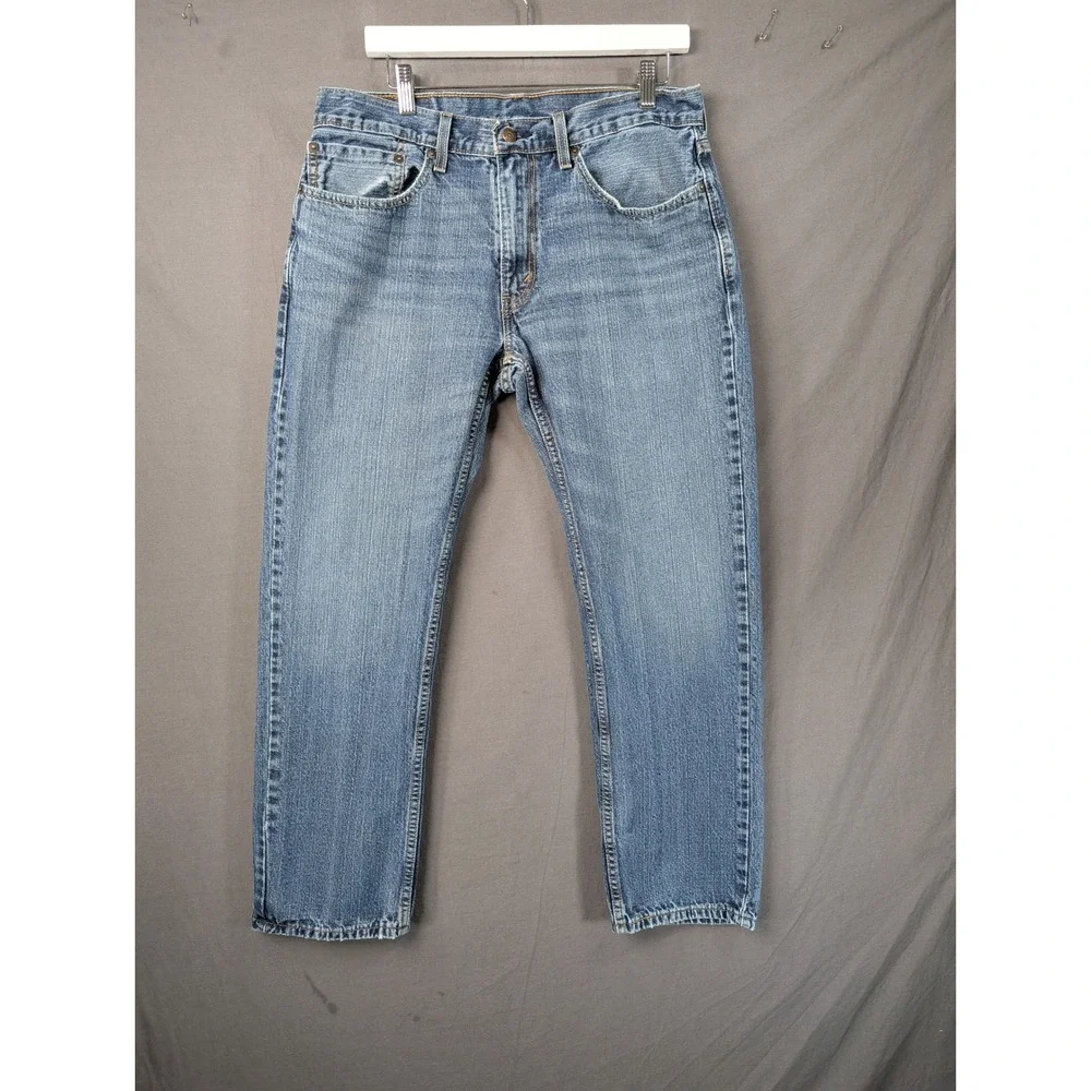 Levis 559 Relaxed Straight Jeans Mens 34x30 Blue Medium Wash Denim 00559-2765